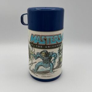 Vintage 1983 Masters of the Universe Aladdin Thermos Skeletor He-Man MOTU